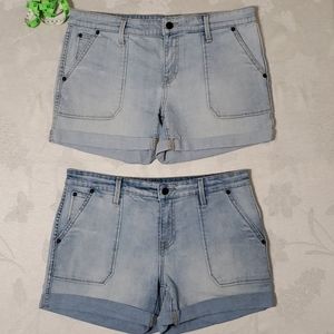 Gap girlfriend shorts,  size 8, 2 pair